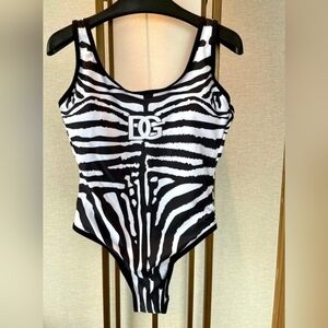 Dolce & Gabbana Zebra Print One Piece